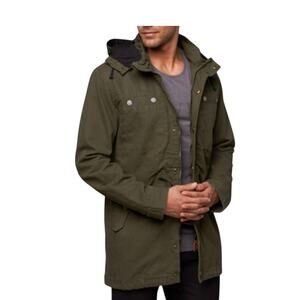 Tavik Modern canvas utility jacket army green warm coat beach culture men’s S